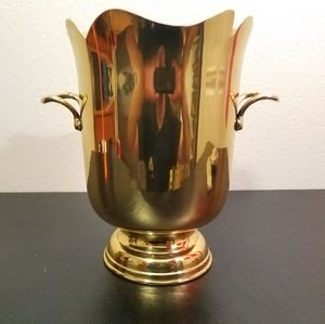 Mid-Century Antique Brass Champagne Holder
